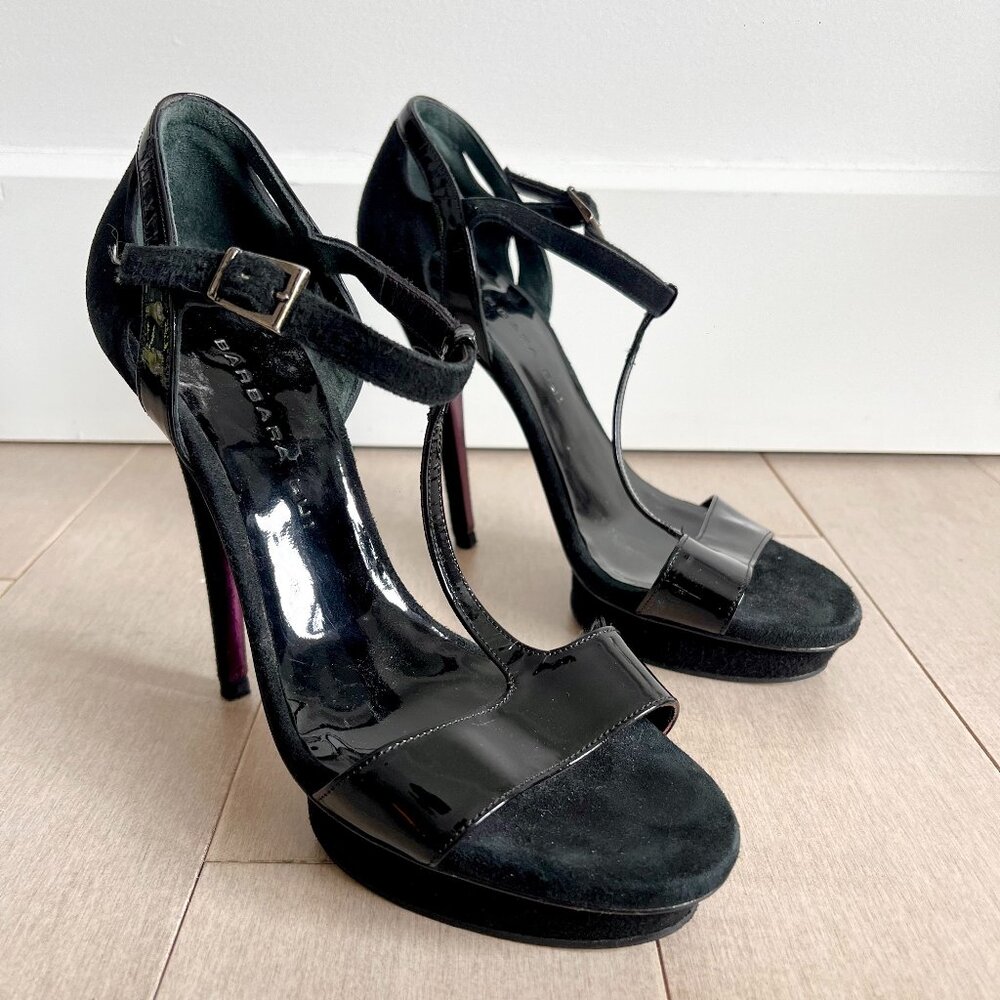 Barbara Bui Black Pumps w/ Purple Iridescent Soles